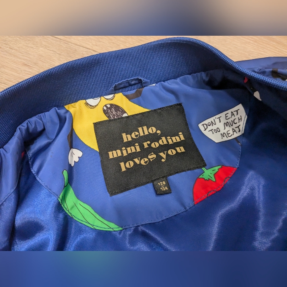 Mini Rodini veggie baseball jacket 128/134 - Picture 4 of 7